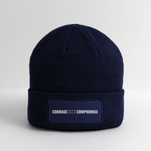 Load image into Gallery viewer, Courage Over Compromise - Patch Beanie - navy