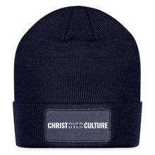 Load image into Gallery viewer, Christ Over Culture - Patch Beanie - navy