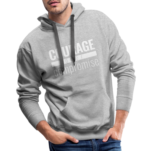 Courage Over Compromise - Premium Hoodie - heather grey