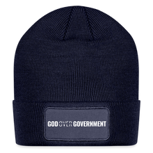 Load image into Gallery viewer, God Over Government - Patch Beanie - navy