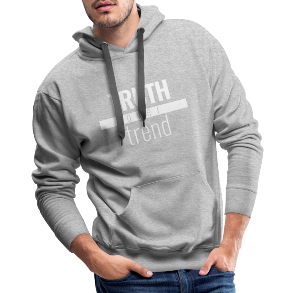 Truth Over Trend - Premium Hoodie - heather grey