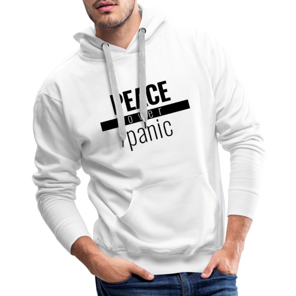 Peace Over Panic - Premium Hoodie - white