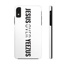 Load image into Gallery viewer, Jesus Over Yeezus Tough Phone Case (White) - Overwear Gear