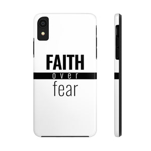 Faith Over Fear - Tough Phone Case (White) - Overwear Gear