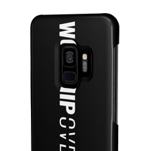 Load image into Gallery viewer, Worship Over Worry - Black Vertical Statement Case - Overwear Gear