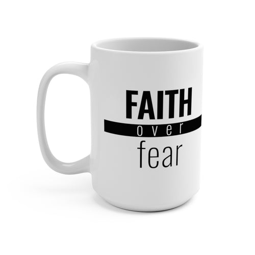 Faith Over Fear - Red Bar Mug - Overwear Gear
