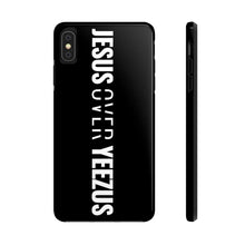 Load image into Gallery viewer, Jesus Over Yeezus Tough Phone Case (Black) - Overwear Gear