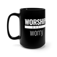 Load image into Gallery viewer, Worship Over Worry - Red Bar Mug - Overwear Gear