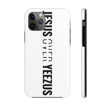 Load image into Gallery viewer, Jesus Over Yeezus Tough Phone Case (White) - Overwear Gear