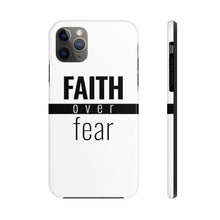 Load image into Gallery viewer, Faith Over Fear - Tough Phone Case (White) - Overwear Gear