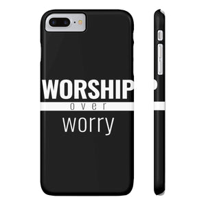 Worship Over Worry - Black Standard Statement Case - Overwear Gear