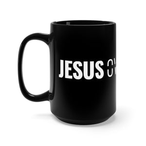 Jesus Over Yeezus Bold Mug (Black) - Overwear Gear