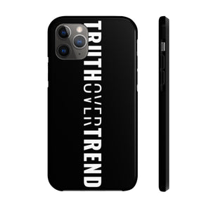 Truth Over Trend - Tough Phone Case (Black) - Overwear Gear