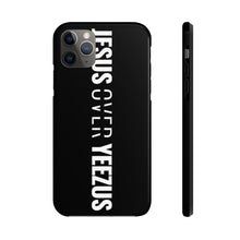 Load image into Gallery viewer, Jesus Over Yeezus Tough Phone Case (Black) - Overwear Gear