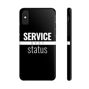 Service Over Status - Tough Case (Black) - Overwear Gear