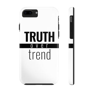 Truth Over Trend - Tough Phone Case (White) - Overwear Gear