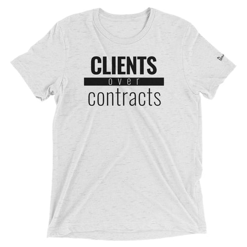 Clients Over Contracts - Triblend Paradigm Shirt - Overwear Gear