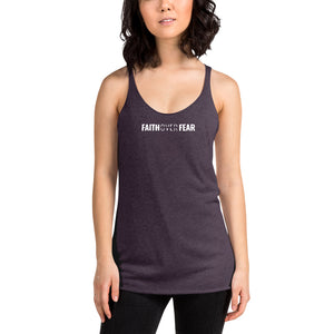 Faith Over Fear - Women's Racerback Tank - Overwear Gear