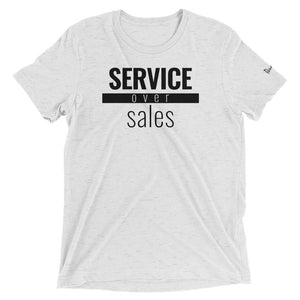 Service Over Sales - Triblend Paradigm Shirt - Overwear Gear