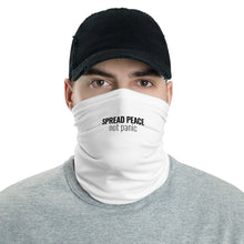 Load image into Gallery viewer, Spread Peace Not Panic - Neck Gaiter - Overwear Gear