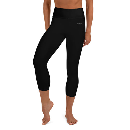 Capri Leggings (Black-RedBar) - Overwear Gear