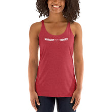 Load image into Gallery viewer, Worship Over Worry - Women&#39;s Racerback Tank - Overwear Gear