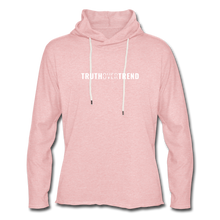 Load image into Gallery viewer, Truth Over Trend - Lightweight Hoodie - cream heather pink