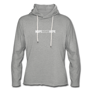 Hope Over Hype - Lightweight Hoodie - heather gray