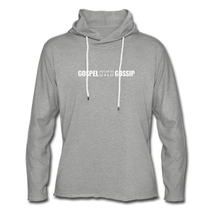 Gospel Over Gossip - Lightweight Hoodie - heather gray