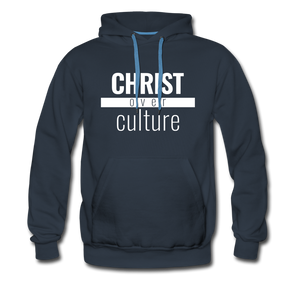 Christ Over Culture - Premium Hoodie - navy