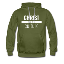 Load image into Gallery viewer, Christ Over Culture - Premium Hoodie - olive green