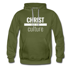 Christ Over Culture - Premium Hoodie - olive green