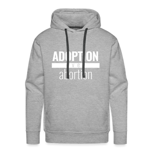 Adoption Over Abortion - Premium Hoodie - heather grey