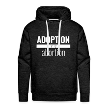 Load image into Gallery viewer, Adoption Over Abortion - Premium Hoodie - charcoal grey